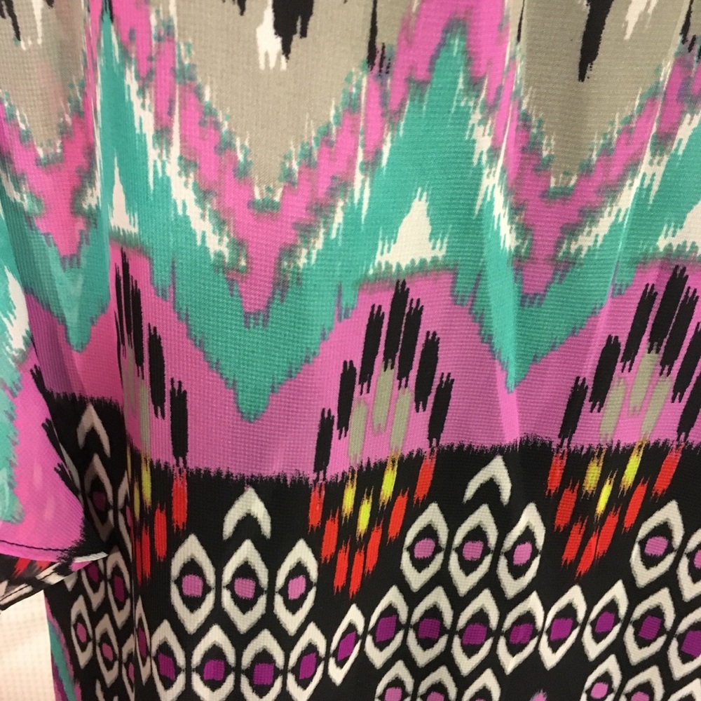NWOT Bisou Bisou Multi-Color Dress